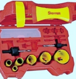 KDP06021-N Starrett DH Utility Kit w/ 6 Holesaws and 2 Accessories